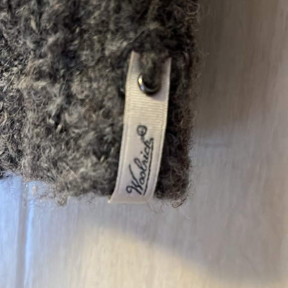 Woolrich Fair Isle Lambswool Wool Blend Cozy Tunic Sweater. Brown Gray. - Picture 4 of 5